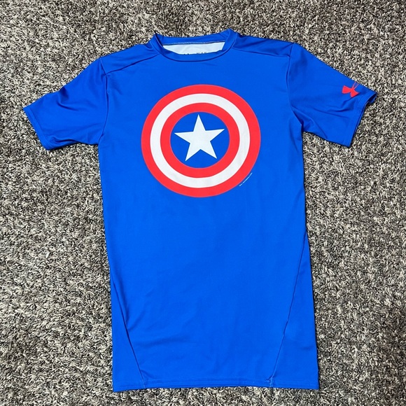 Under Armour Marvel Captain America Compression Top - Picture 1 of 4